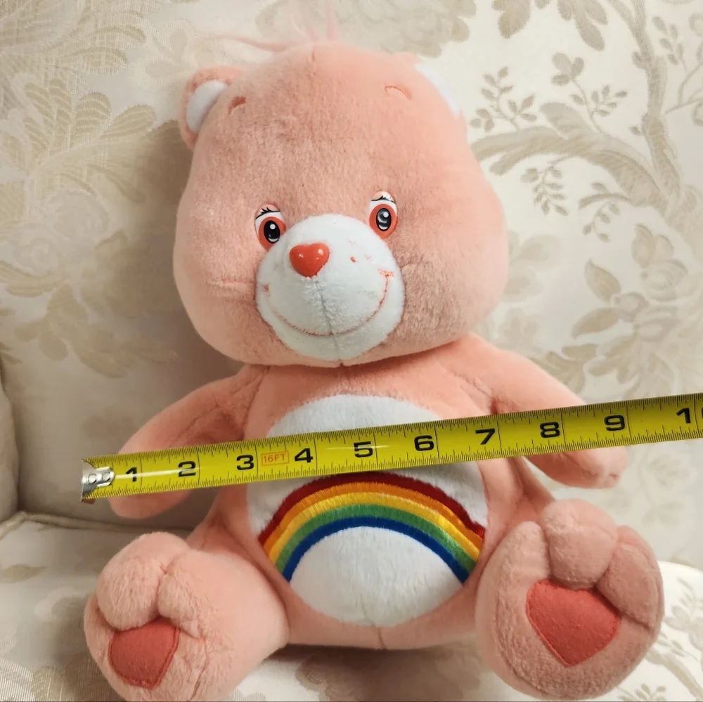 Vintage Care Bear Cheer Bear Plush 2003 Nanco Rainbow bear stuffed animal